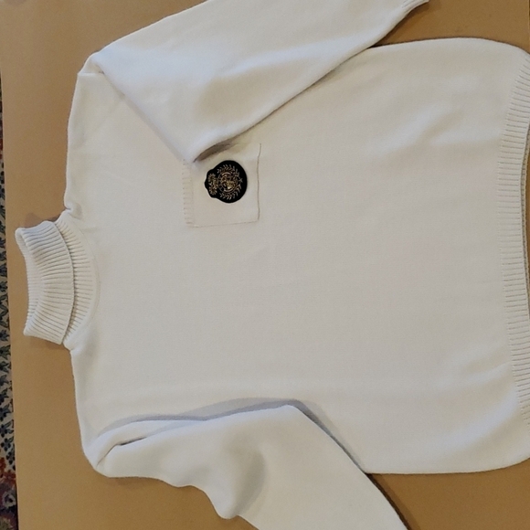 Vintage Chaus Sweater beige with emblem size large - Picture 1 of 7